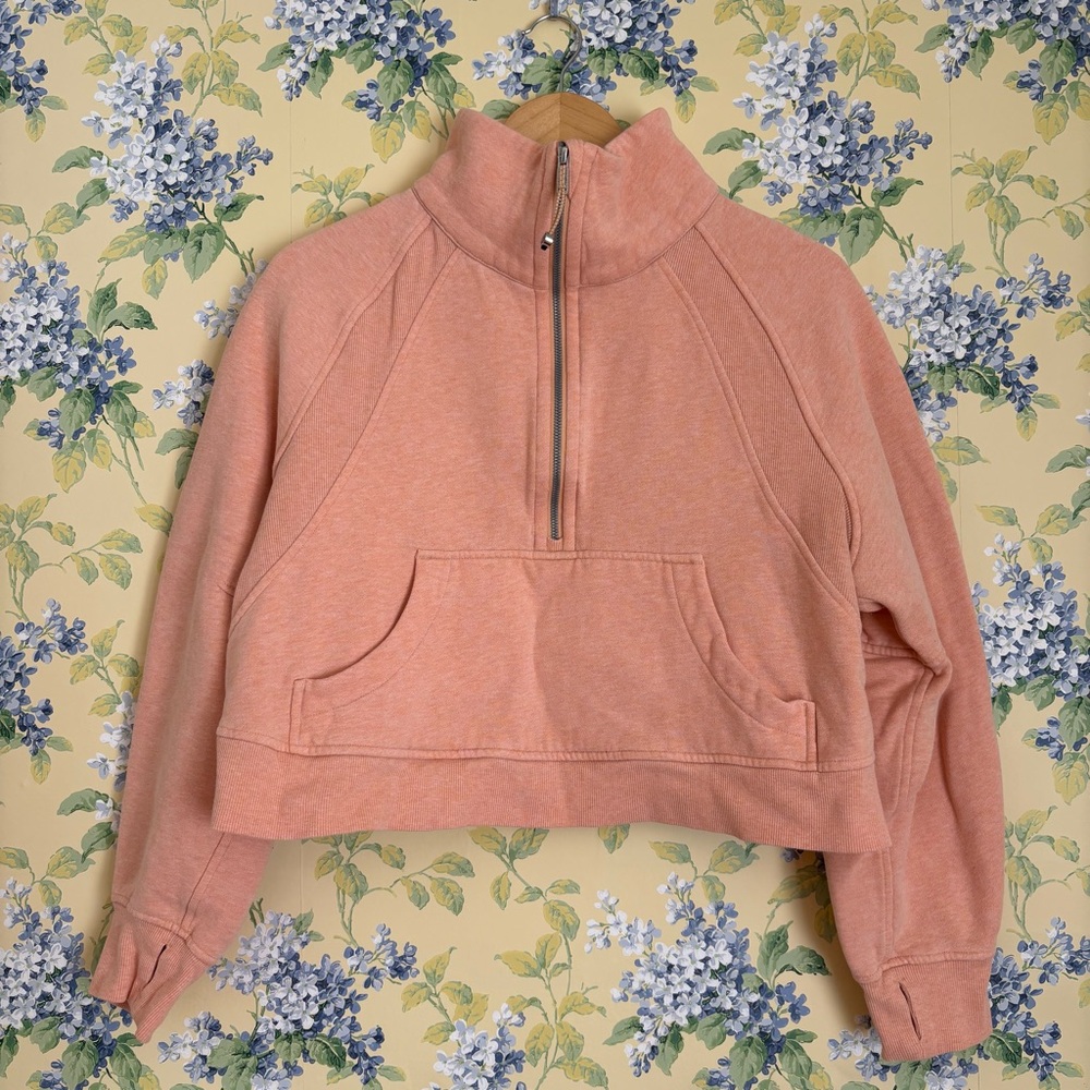 Lululemon Oversized Cropped Scuba Funnel Neck Sweatshirt